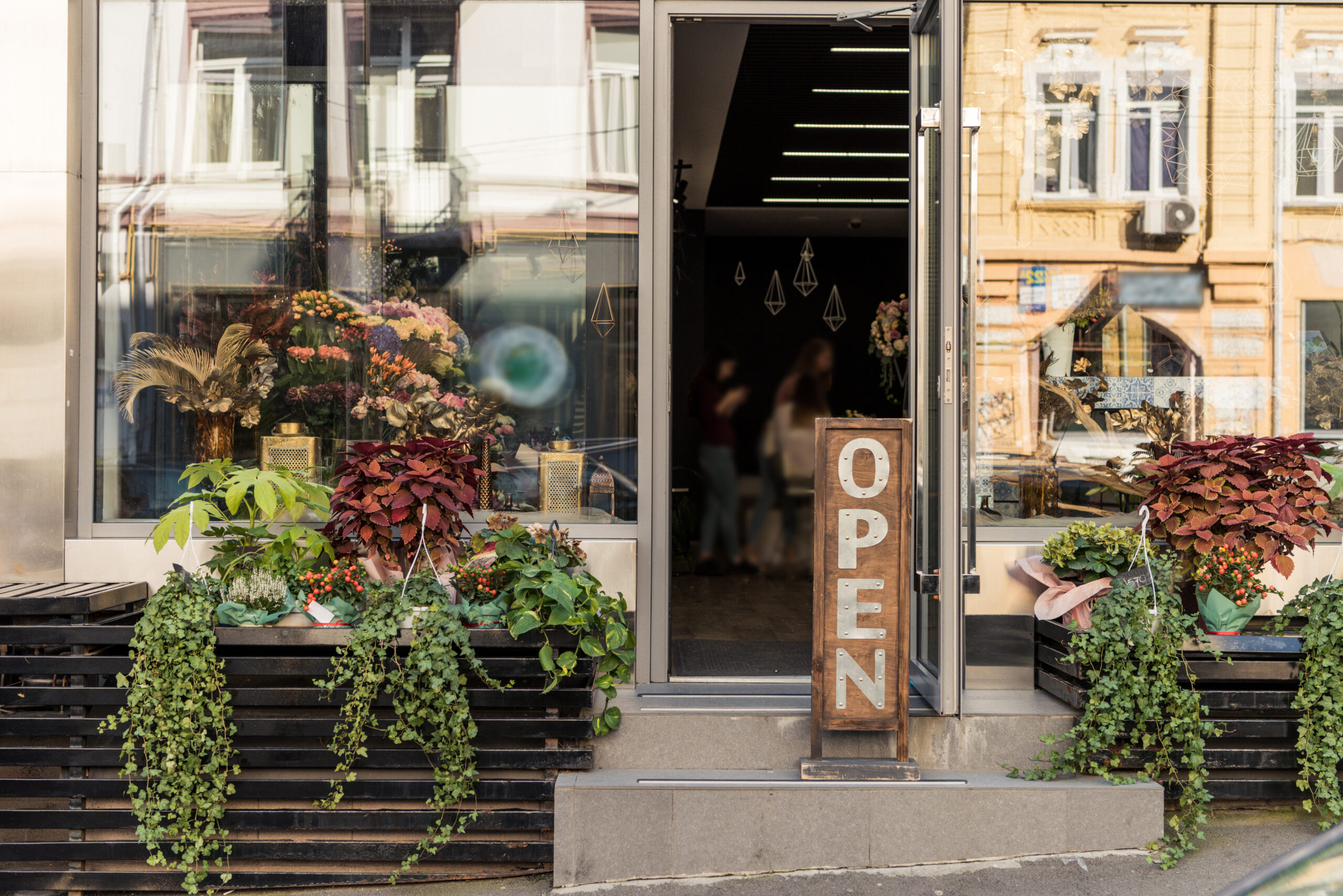 open sign of a store with merchant cash advance