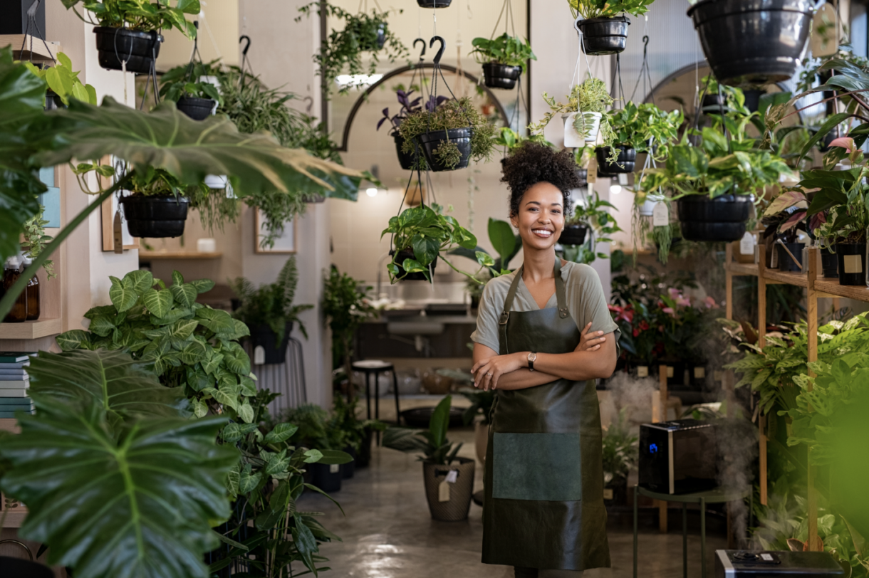 woman focused on her Brand Identity