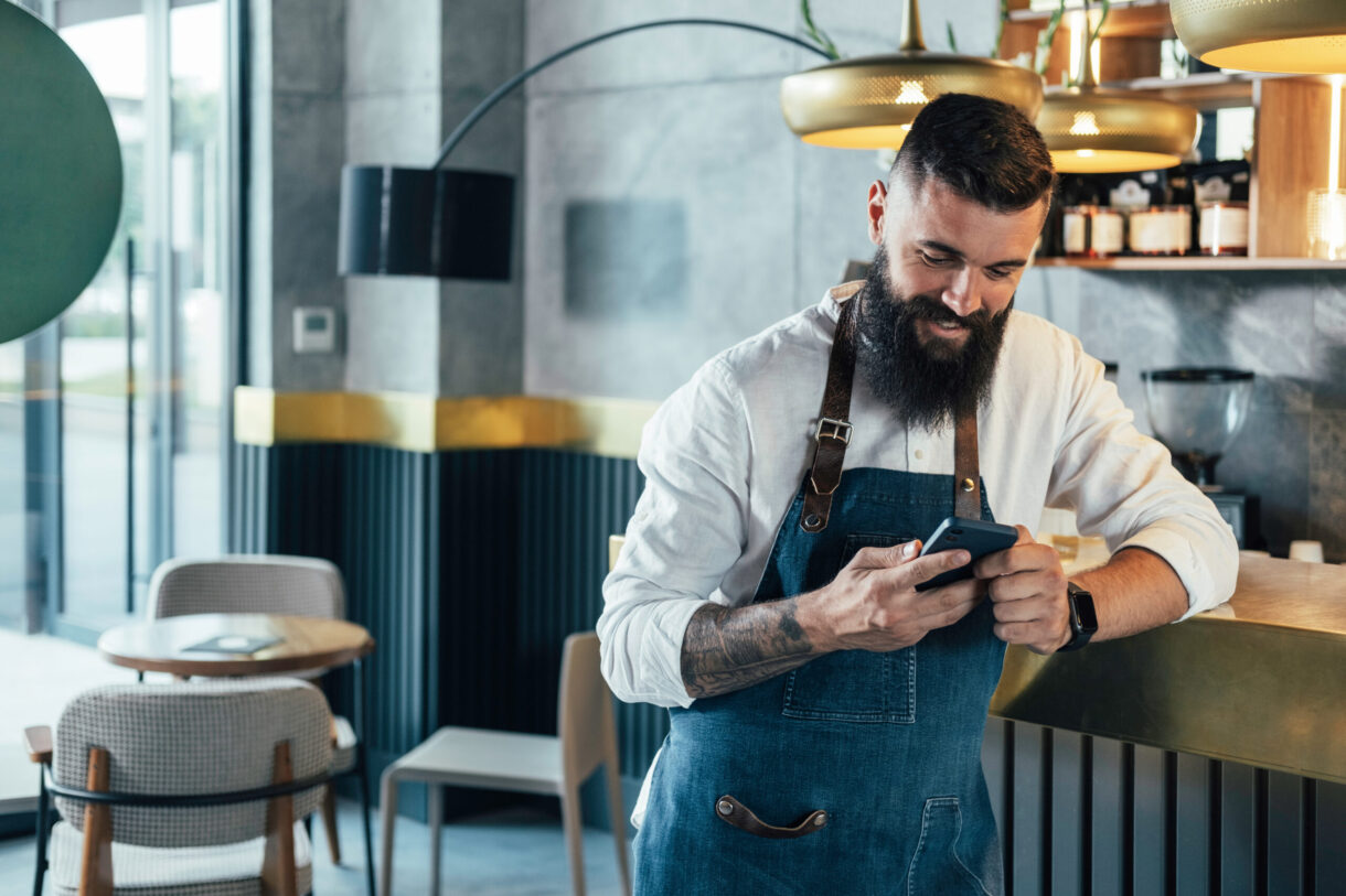 man creating a positive work environment