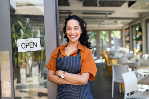 woman who has open communication with funder